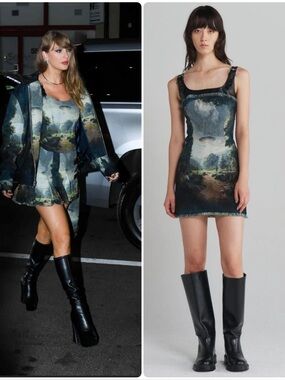 New Monse UFO Harness Tapestry Dress